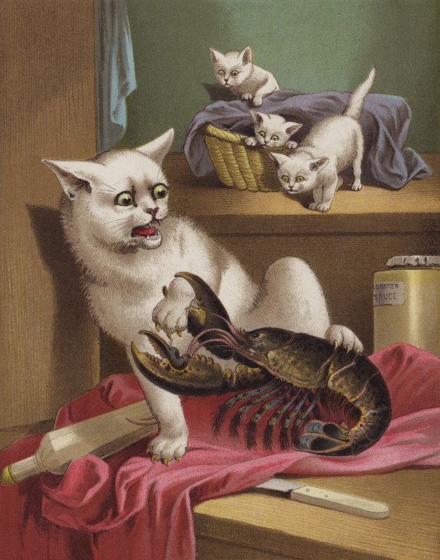 Meg y la langosta (chromolitho) de English School