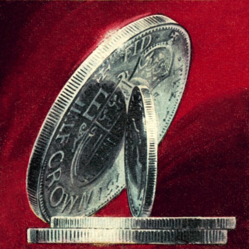 Borde milled de una moneda inglesa de English School