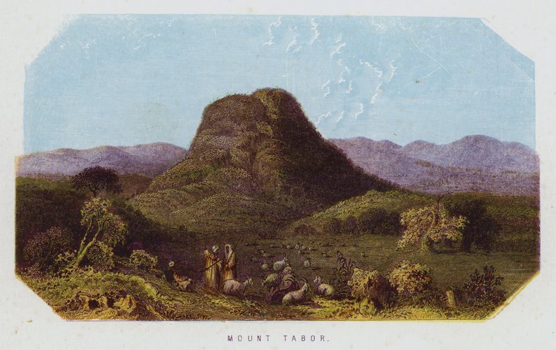 Monte Tabor (litografía a color) de English School