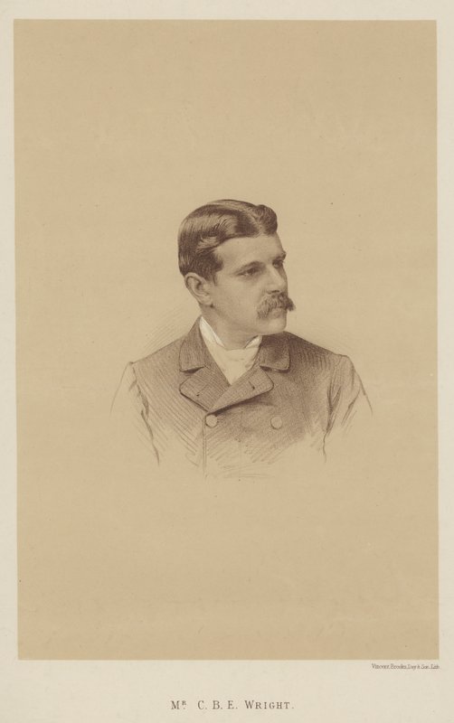 El Sr. C B E Wright (litografía) de English School