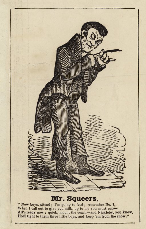 Sr. Squeers de Nicholas Nickleby de English School
