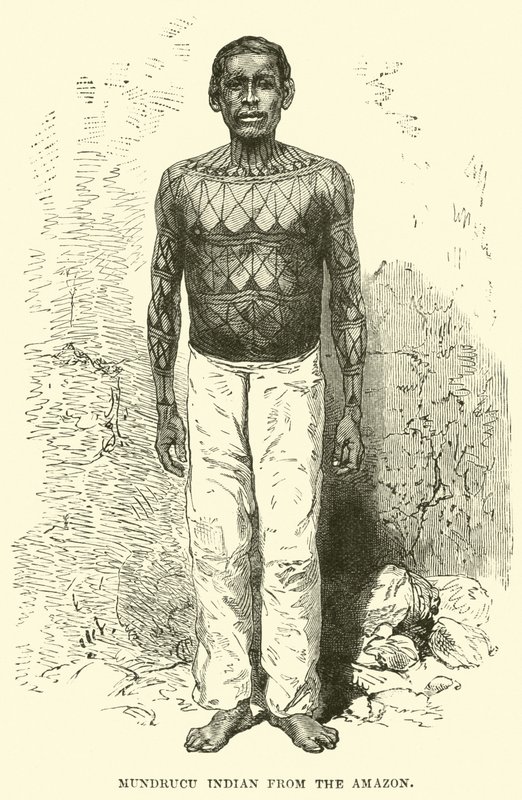 Indio Mundrucu del Amazonas de English School