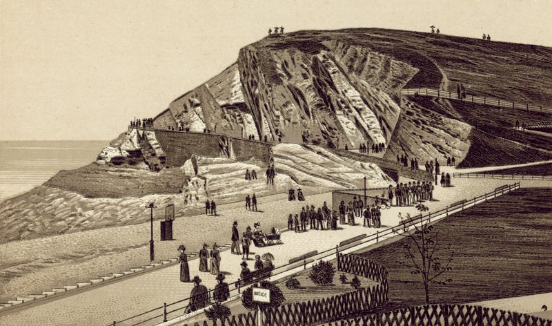 North Devon: "The Capstone", Oeste (litografía) de English School
