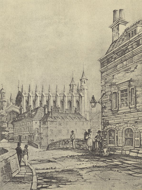 Puente de Old Barnes Pool, 1838 (grabado) de English School