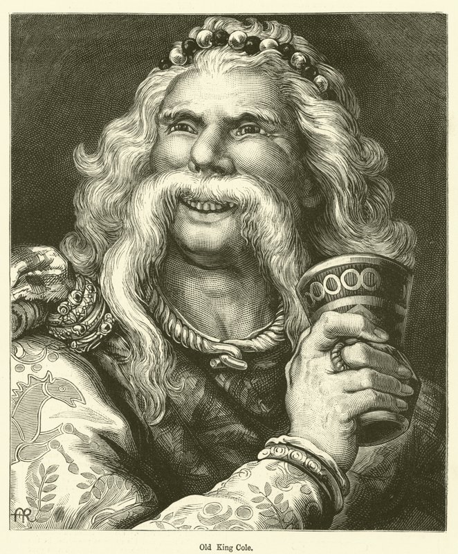 El Viejo Rey Cole (grabado) de English School