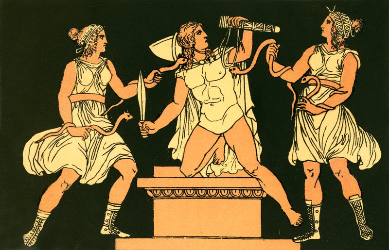 Orestes y las Furias de English School