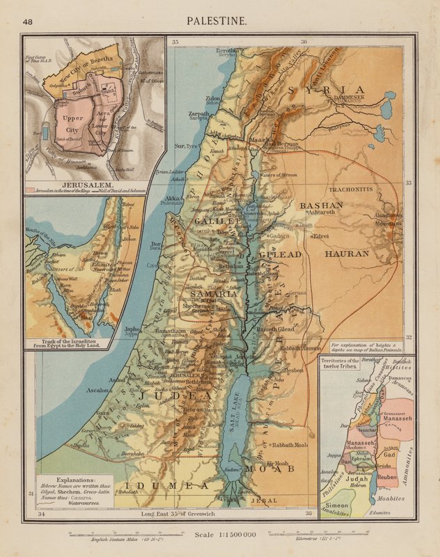 Palestina (litografía en color) de English School