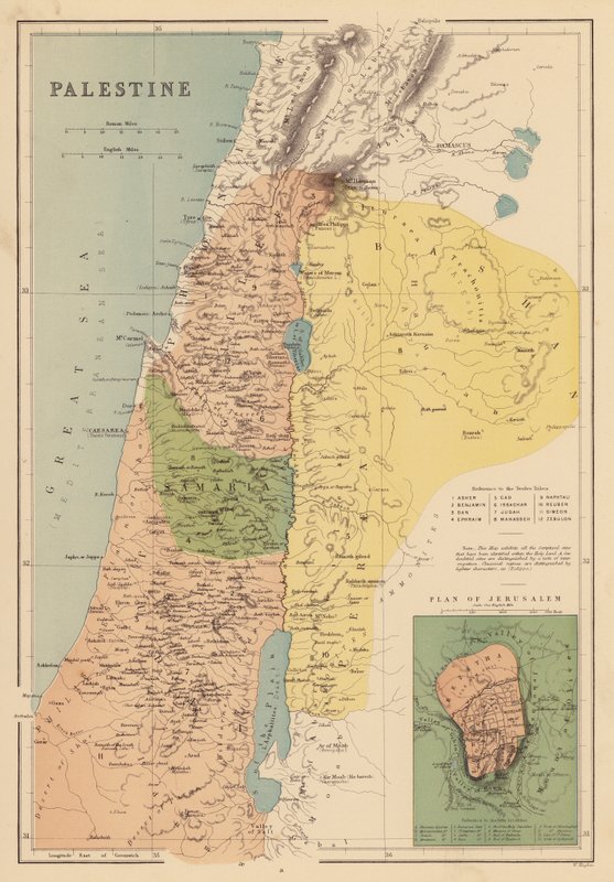 Palestina (litografía en color) de English School