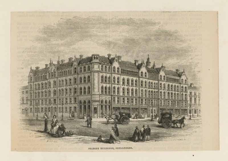 Edificios Peabody en Spitalfields de English School