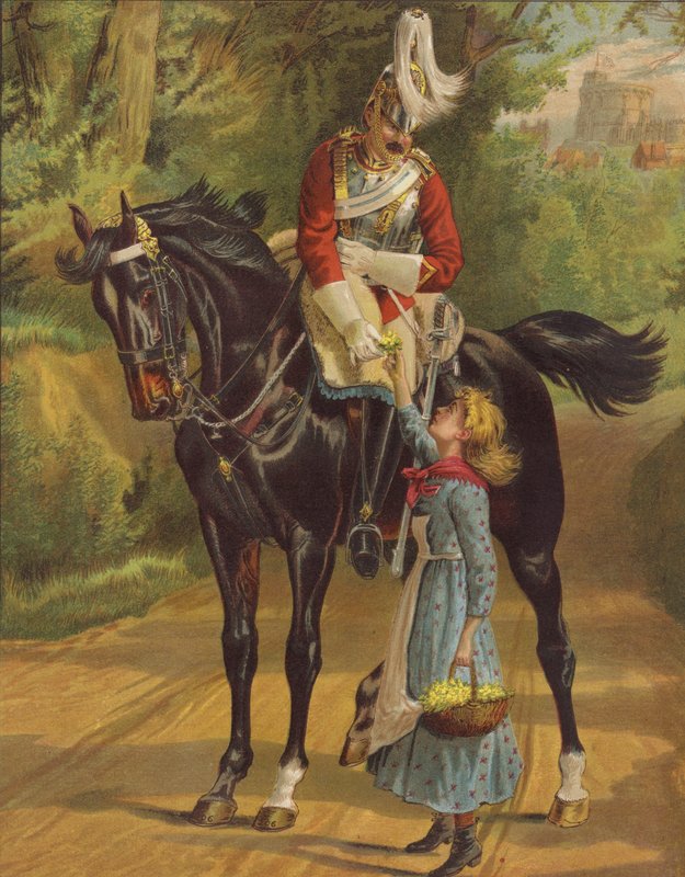 Paz y guerra (cromolito) de English School