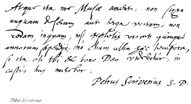 Peter Scriverius de English School