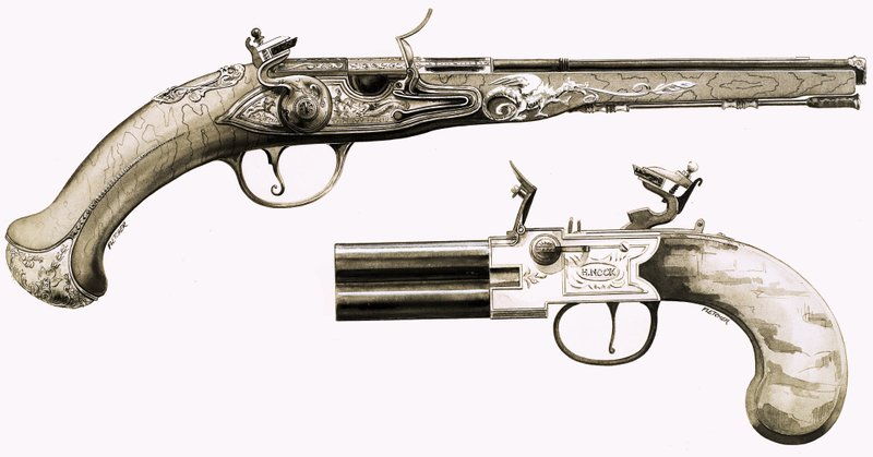 Pistolas de English School