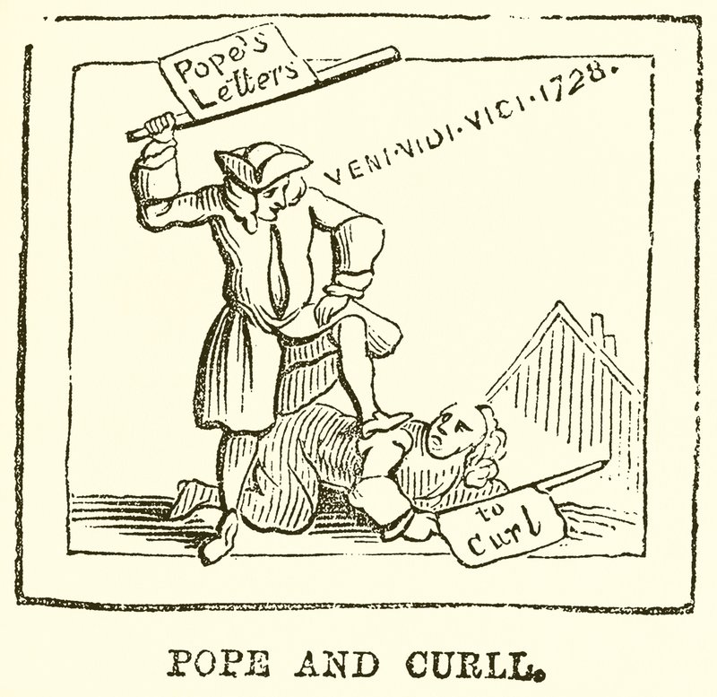 Pope y Curll de English School