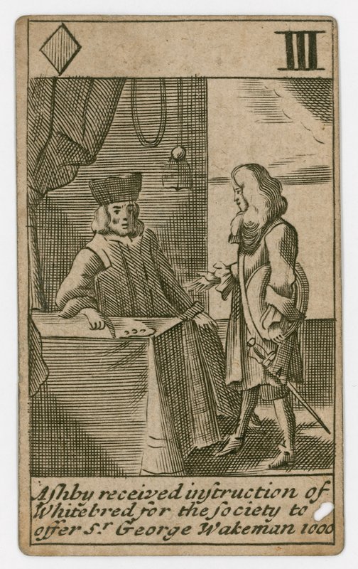 Carta de juego del Complot Papista de English School