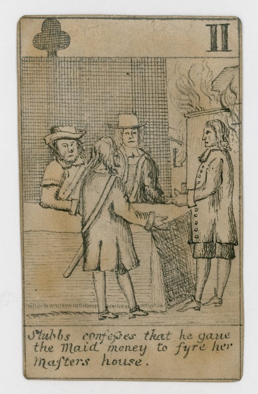 Carta de juego del Complot Papista de English School