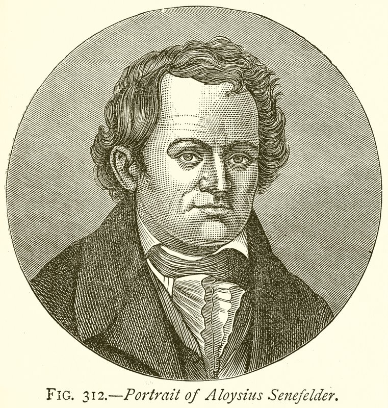 Retrato de Aloysius Senefelder de English School
