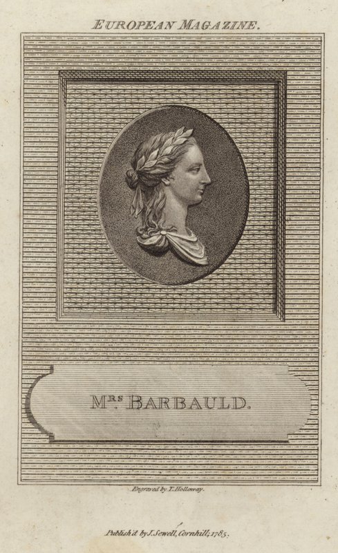 Retrato de Anna Laetitia Barbauld de English School