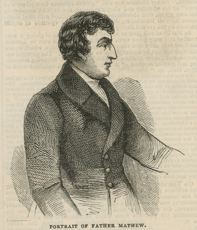 Retrato del Padre Theobald Mathew de English School