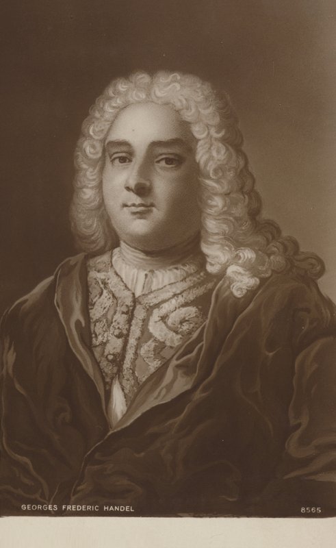 Retrato de George Friedrich Handel de English School