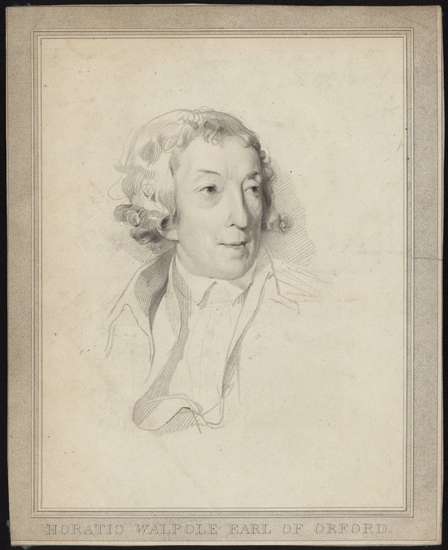 Retrato de Horace Walpole de English School