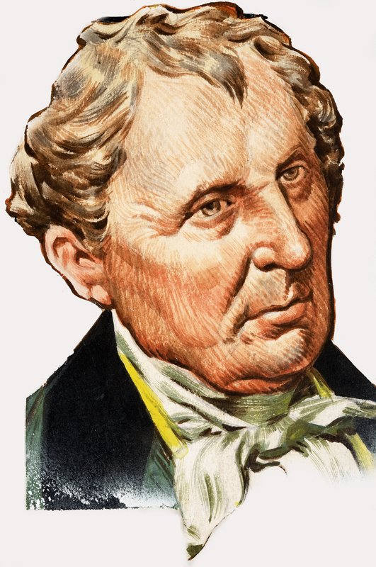 Retrato de James Fenimoore Cooper de English School