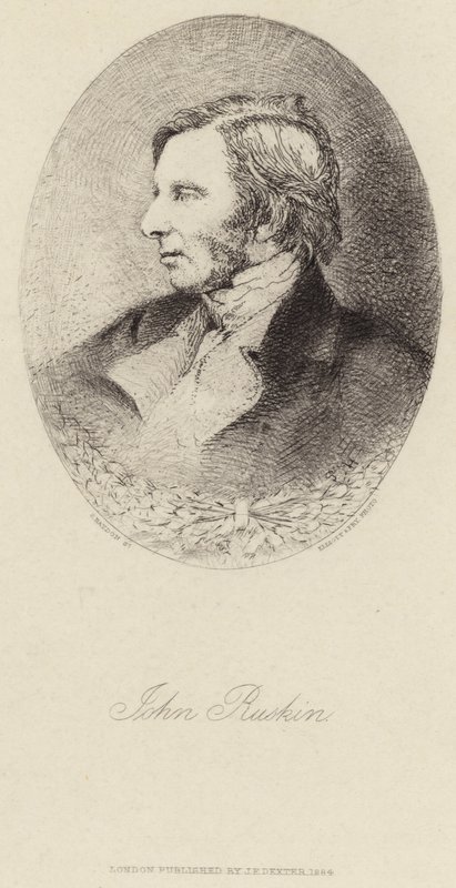 Retrato de John Ruskin de English School