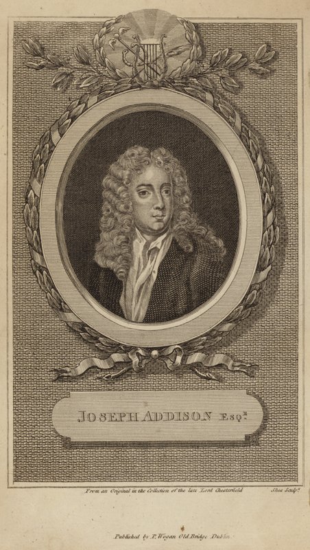 Retrato de Joseph Addison de English School