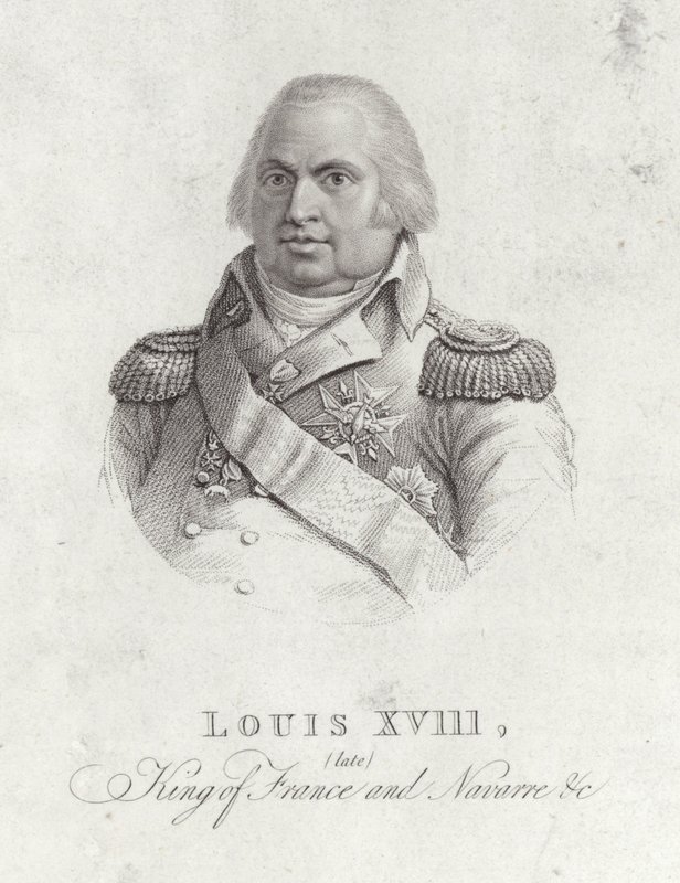 Retrato del Rey Luis XVIII de English School