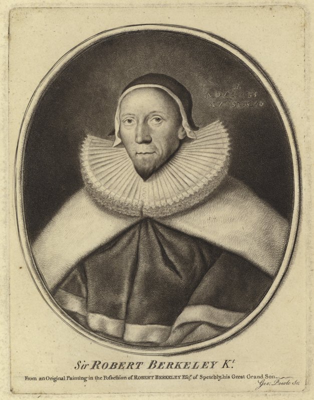 Retrato de Sir Robert Berkeley de English School