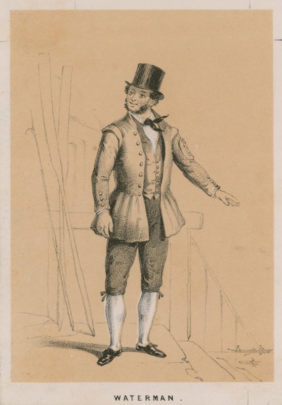 Retrato de un barquero de English School