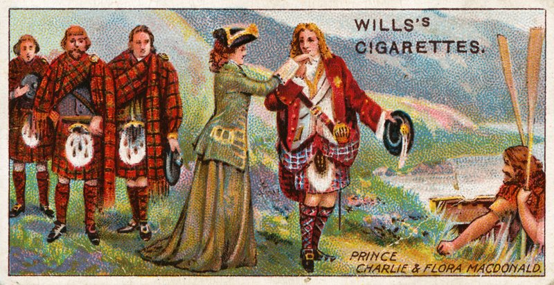 Príncipe Charlie y Flora Macdonald de English School