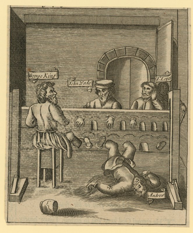 Prisioneros en la Torre de los Lollardos de English School