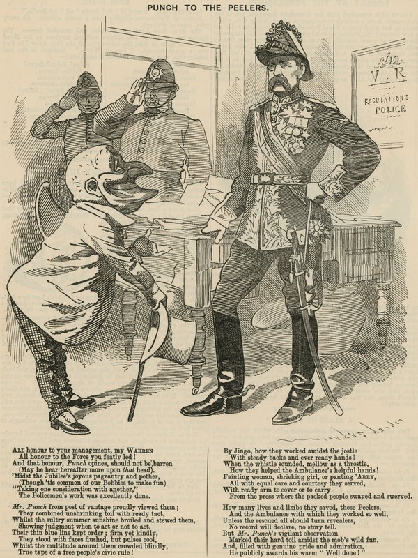 Punch a los Policías de English School
