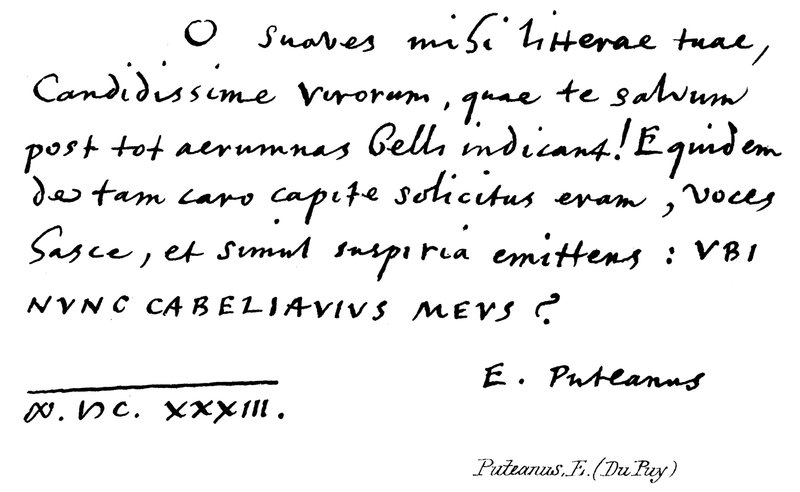 Puteanus, E (Du Puy) de English School
