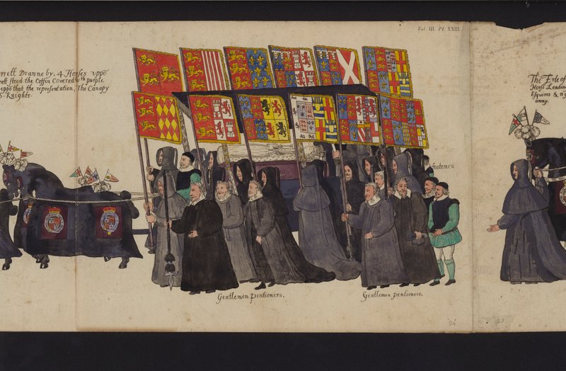 Procesión Fúnebre de la Reina Isabel I de English School