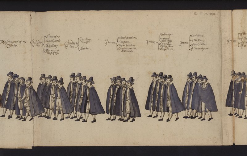 Procesión fúnebre de la Reina Isabel I de English School