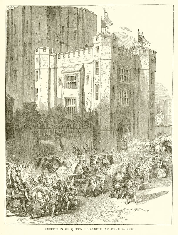 Recepción de la Reina Isabel en Kenilworth de English School