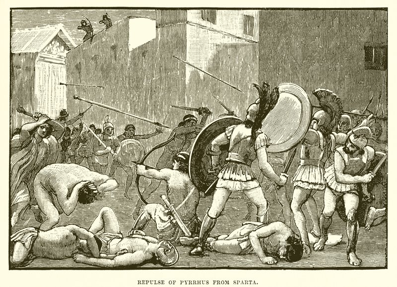 Rechazo de Pirro de Esparta de English School