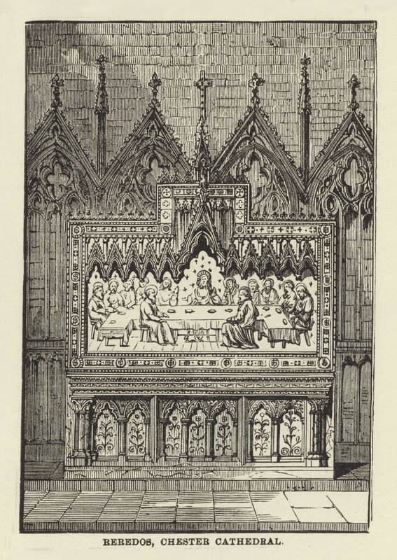 Retablo, Catedral de Chester de English School
