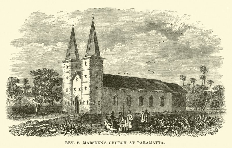 Iglesia del Reverendo S Marsden en Paramatta de English School