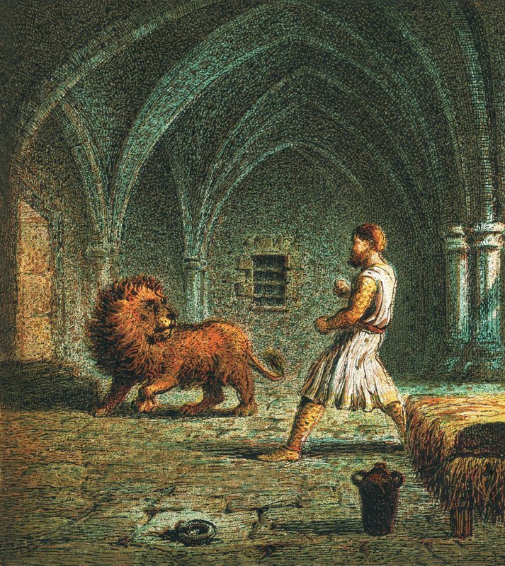 Ricardo Corazón de León y un león de English School