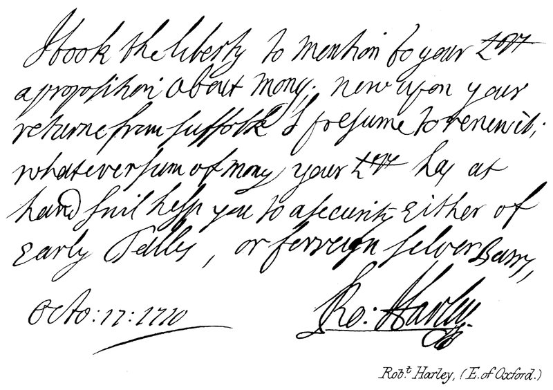 Robt Harley, (Conde de Oxford) de English School