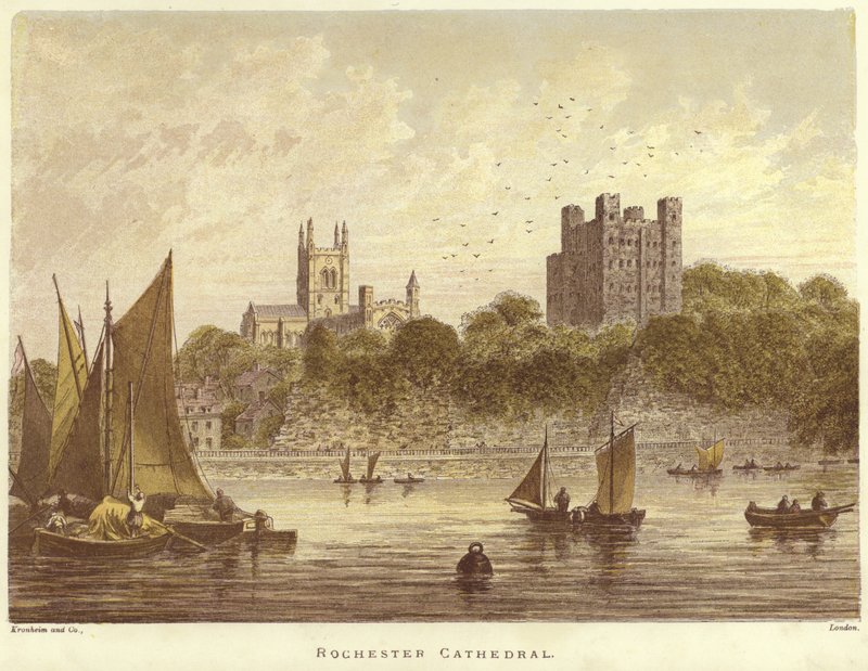 Catedral de Rochester en Rochester de English School