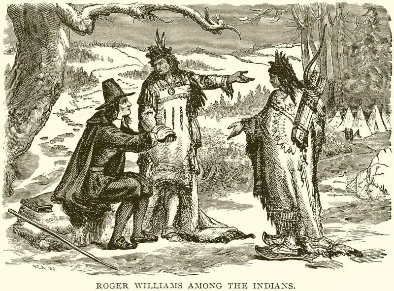 Roger Williams entre los Indios de English School