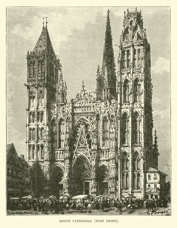 Catedral de Rouen, fachada oeste de English School