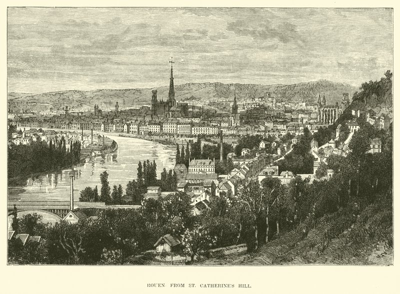 Rouen desde la Colina de Santa Catalina de English School