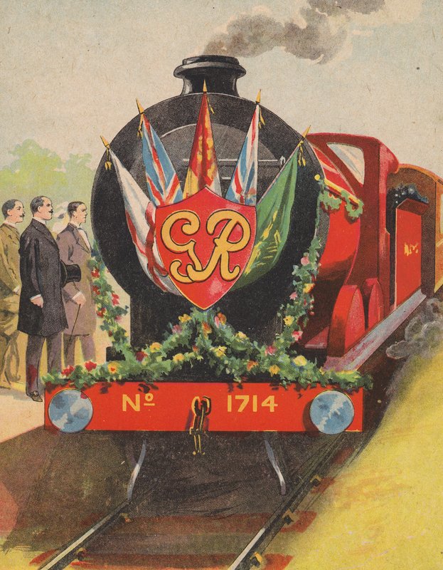 Tren real (litografia en color) de English School