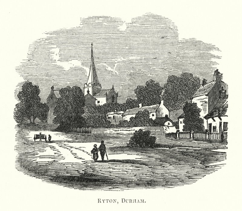 Ryton, Durham (grabado) de English School