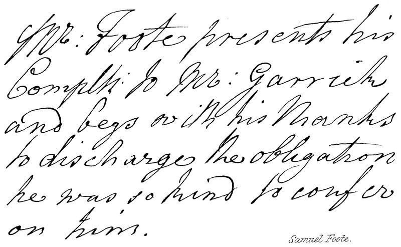 Samuel Foote de English School
