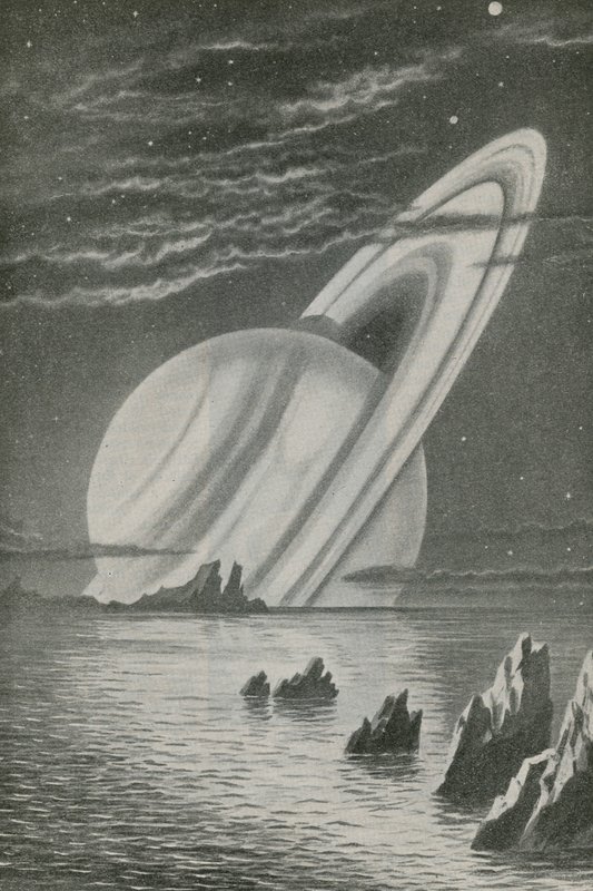 Saturno como un sol poniente de English School